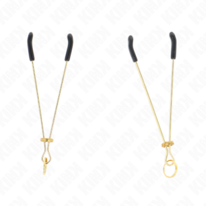 Kink Nipple Grip-Feine Brustwarzen für goldene Brustwarzen, 7 cm-Metal · BDSM-Zubehör (Bild 2)