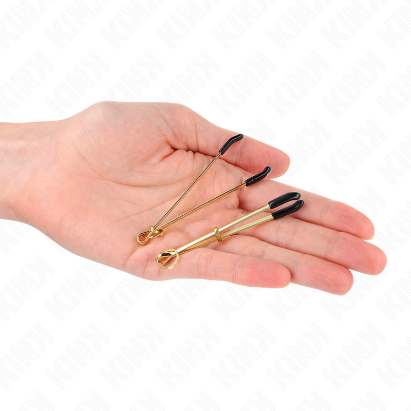 Kink Nipple Grip-Feine Brustwarzen für goldene Brustwarzen, 7 cm-Metal · BDSM-Zubehör (Bild 4)