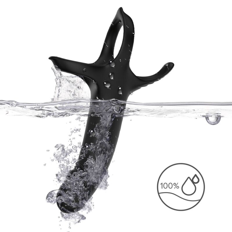 Armony For Him-Penis Ring mit Vibrator und Dildo Schwarz-Silikon, 10 · Sextoys (Bild 9)