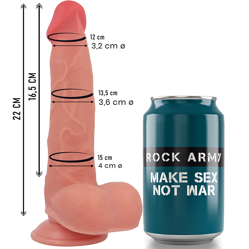 Rock Army-Liquid Silikon Ranger 22 cm -o- 3.6 cm-Waterproof · Sextoys