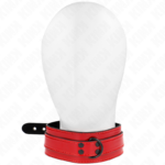 Kink Collar & Gag-Einstellbare Halskette Rot Wein 37.5-49.5 cm X 5 cm · Bondage & Handschellen