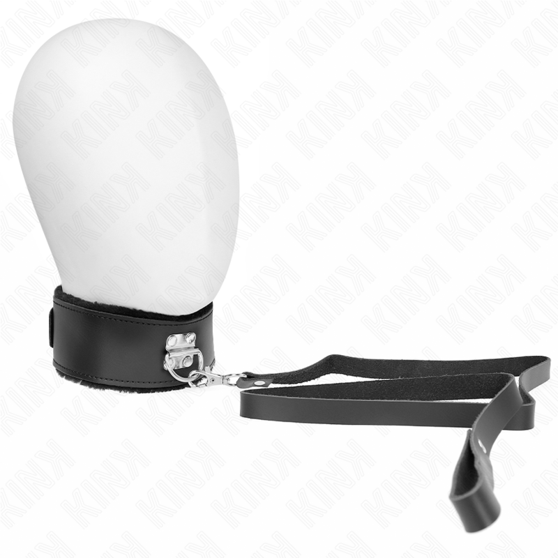 Kink Collar & Gag-Halskette mit Gürtel 116 cm mit Lederarmband · Bondage & Handschellen