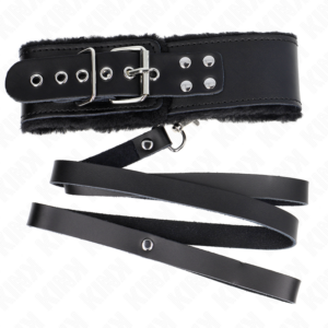 Kink Collar & Gag-Halskette mit Gürtel 116 cm mit Lederarmband · Bondage & Handschellen (Bild 4)