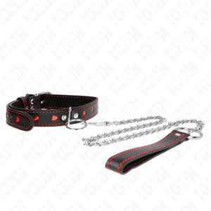 Kink Collar & Gag-Halskette mit Armband 65 cm Details Herz 52.5 X 2.5 cm · Bondage & Handschellen (Bild 5)