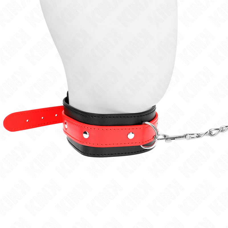 Kink Collar & Gag-Halskette mit Rot Hosenträger 65 cm Einstellbar 36-43 · Bondage & Handschellen (Bild 2)