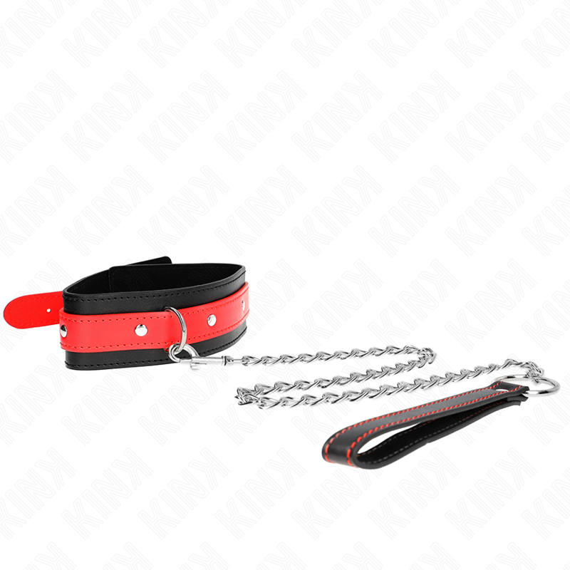 Kink Collar & Gag-Halskette mit Rot Hosenträger 65 cm Einstellbar 36-43 · Bondage & Handschellen (Bild 5)