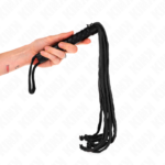 Kink Impact & Touch-Peitsche Seil Schwarz 56 cm · BDSM-Zubehör