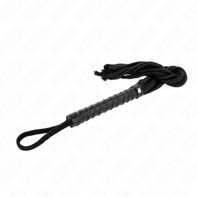 Kink Impact & Touch-Peitsche Seil Schwarz 56 cm · BDSM-Zubehör (Bild 4)