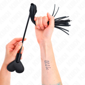 Kink Impact & Touch-Range Peitsche mit Herzanhänger 35 cm