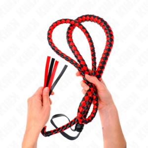 Kink Impact & Touch-Lange Schlangenpeitsche Rot 210 cm