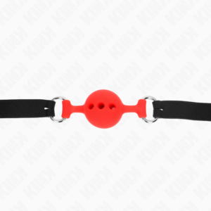 Kink Collar & Gag-Gag aus Silikon Komplett 55 X 2 cm mit Ball 4 · Bondage & Handschellen (Bild 5)