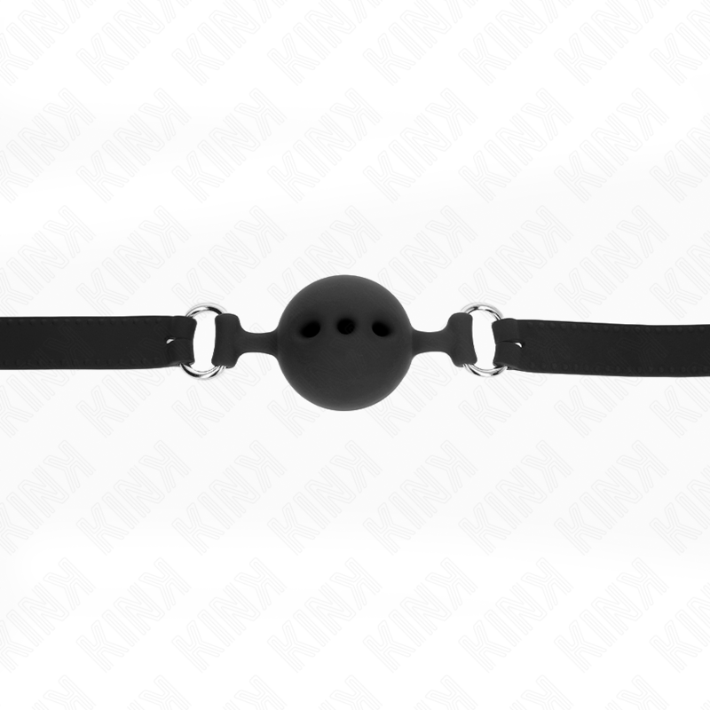 Kink Collar & Gag-Integrale Silikon Gag 55 X 2 cm mit Kugel 5-Schwarz, Größe L · Bondage & Handschellen (Bild 4)