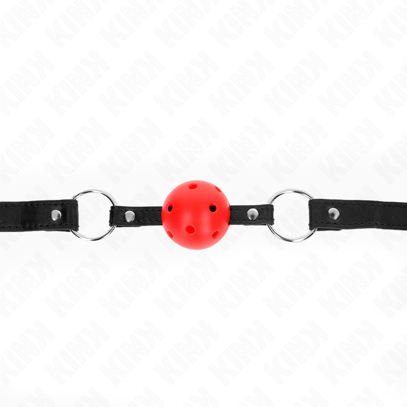 Kink Collar & Gag-Gag a Feste Kugel Rot 4.5 cm Modell 1 63.5 X · Bondage & Handschellen (Bild 4)