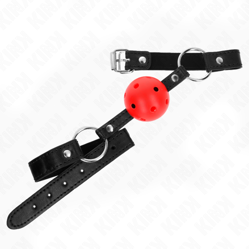 Kink Collar & Gag-Gag a Feste Kugel Rot 4.5 cm Modell 1 63.5 X · Bondage & Handschellen (Bild 2)