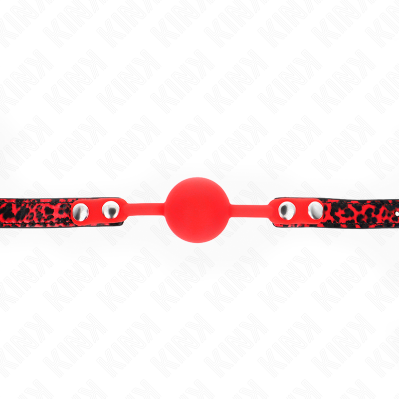 Kink Collar & Gag-Gag mit Silikonkugel 4 cm Model 2 60 X 2 cm · Bondage & Handschellen (Bild 2)