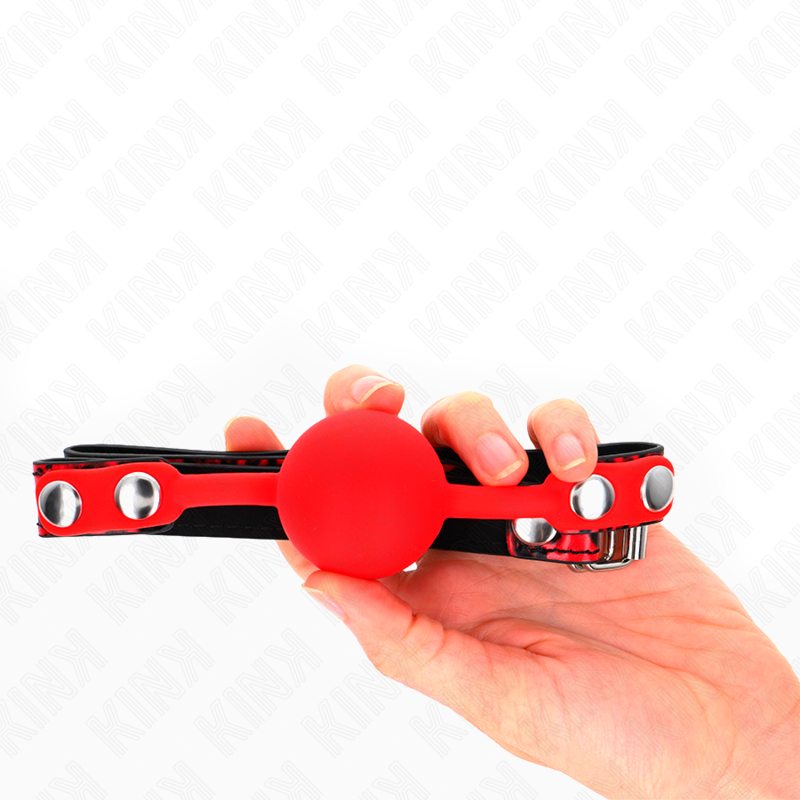 Kink Collar & Gag-Gag mit Silikonkugel 4 cm Model 2 60 X 2 cm · Bondage & Handschellen (Bild 5)