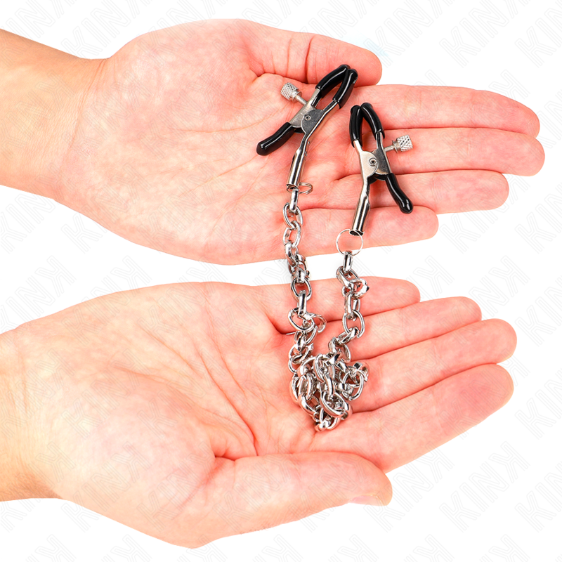Kink Nipple Grip-Brustwarzen Brustwarzen Halskette Gross 30 cm-Metal · BDSM-Zubehör (Bild 2)