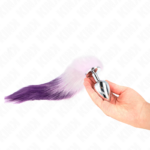 Kink Pleasure Plugs-Anal Plug Größe L 10 X 4 cm mit Schwanz · BDSM-Zubehör