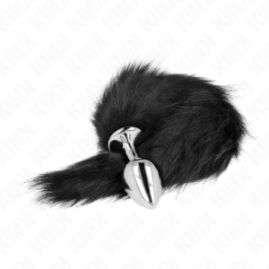 Kink Pleasure Plugs-Analplug Size M 8 X 3.5 cm mit Coda-Schwarz, Größe · BDSM-Zubehör (Bild 2)