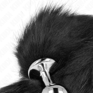 Kink Pleasure Plugs-Analplug Size M 8 X 3.5 cm mit Coda-Schwarz, Größe · BDSM-Zubehör (Bild 3)