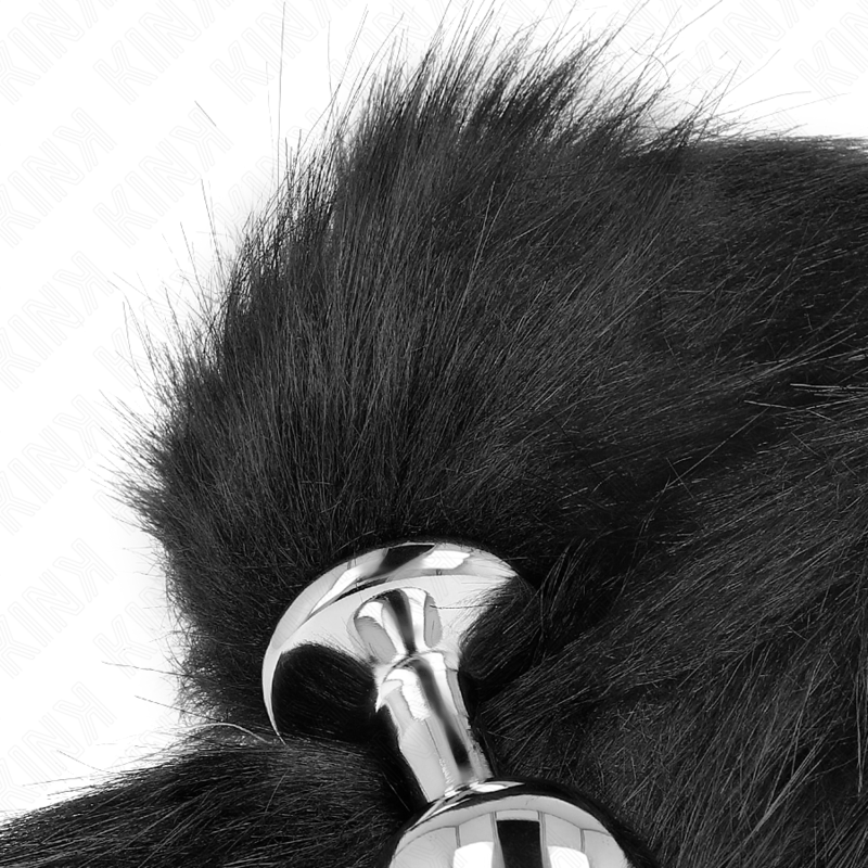 Kink Pleasure Plugs-Analplug Size M 8 X 3.5 cm mit Coda-Schwarz, Größe · BDSM-Zubehör (Bild 3)