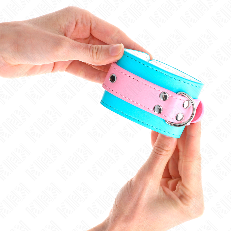Kink Wrist Restraint-Cute Wrist Restraints Blue/Pink Adjustable · Bondage & Handschellen (Bild 4)
