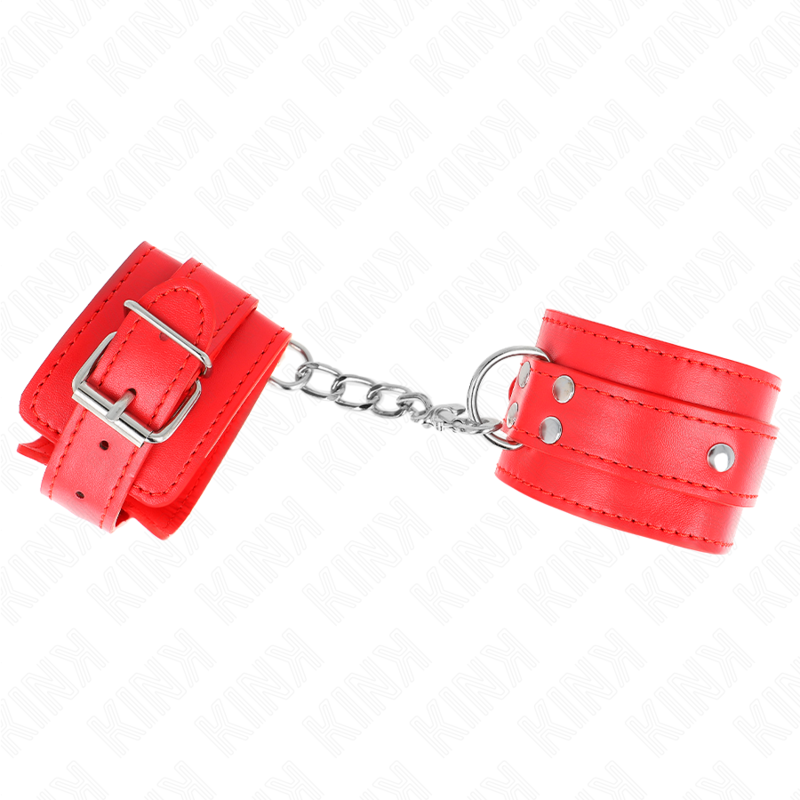 Kink Wrist Restraint-3 D-Ring Griffe für Polsini-Rot · Bondage & Handschellen (Bild 3)