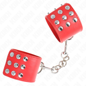 Kink Wrist Restraint-Handschellen für das Handgelenk mit Snap Rot · Bondage & Handschellen (Bild 3)