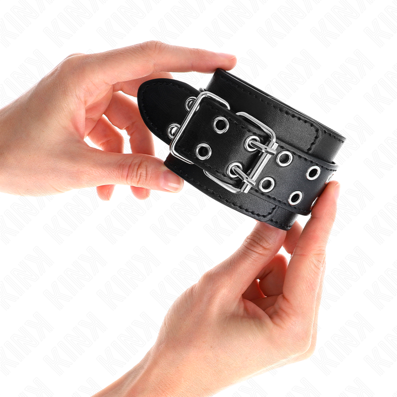 Kink Wrist Restraint-Handschellen Hand mit zwei schwarzen Schnallen · Bondage & Handschellen (Bild 4)