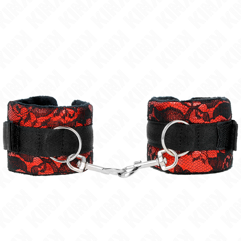 Kink Wrist Restraint-Handschellen Samt mit Spitze und · Bondage & Handschellen (Bild 2)