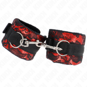 Kink Wrist Restraint-Handschellen Samt mit Spitze und · Bondage & Handschellen (Bild 3)