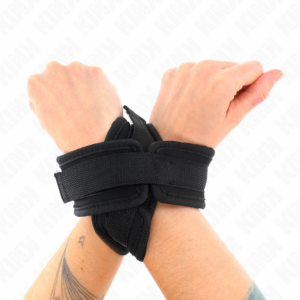 Kink Wrist Restraint-Cross Cuffs Black 34 X 5.5 cm · Bondage & Handschellen (Bild 4)