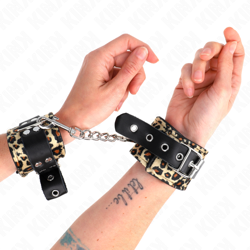 Kink Wrist Restraint-Handschellen für Handgelenk aus natürlichem Leder · Bondage & Handschellen