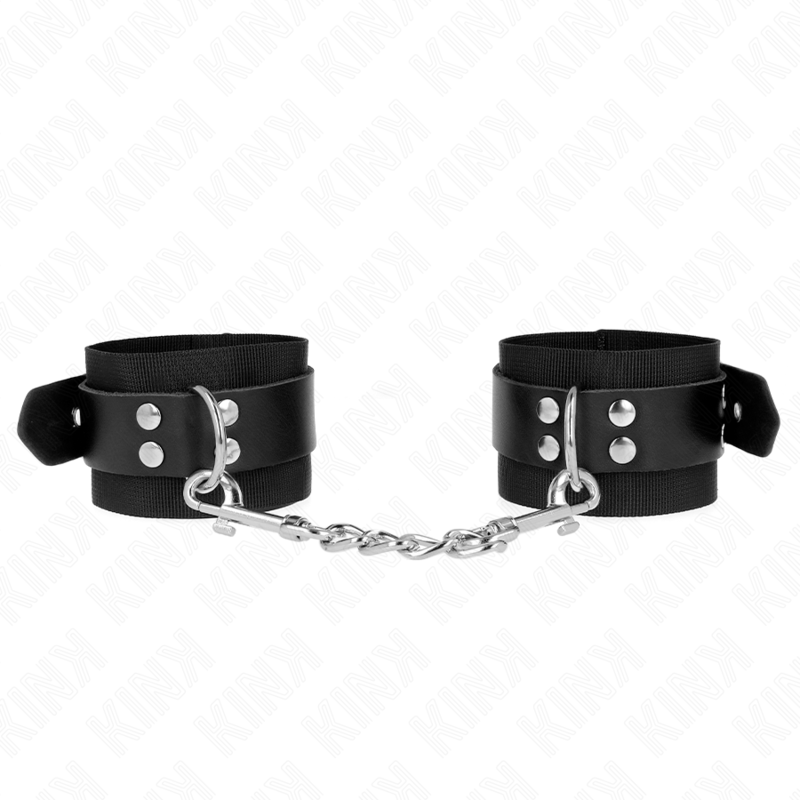Kink Wrist Restraint-Nylon Wrist Restraints Schwarz mit Armband · Bondage & Handschellen (Bild 2)