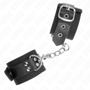 Kink Wrist Restraint-Nylon Wrist Restraints Schwarz mit Armband · Bondage & Handschellen (Bild 3)