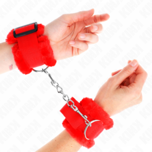 Kink Wrist Restraint-Handgelenkmanschetten gefüttert mit-Rot