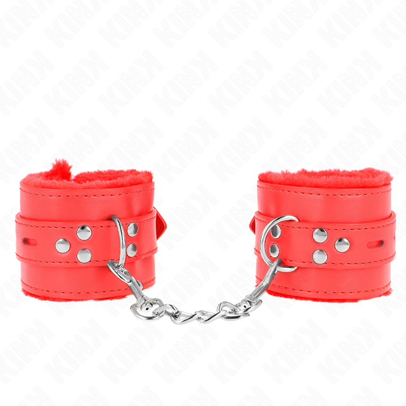 Kink Wrist Restraint-Gepolsterte Handgelenke mit Rot · Bondage & Handschellen (Bild 2)
