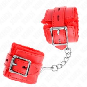 Kink Wrist Restraint-Gepolsterte Handgelenke mit Rot · Bondage & Handschellen (Bild 3)