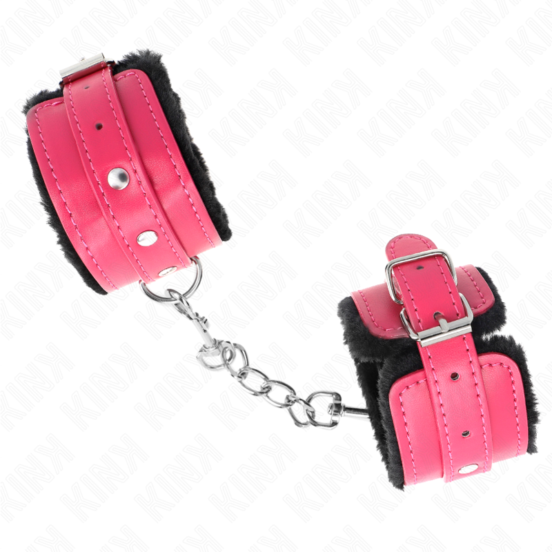 Kink Wrist Restraint-Gepolsterte Handgelenke mit Schwarz, Rosa · Bondage & Handschellen (Bild 3)