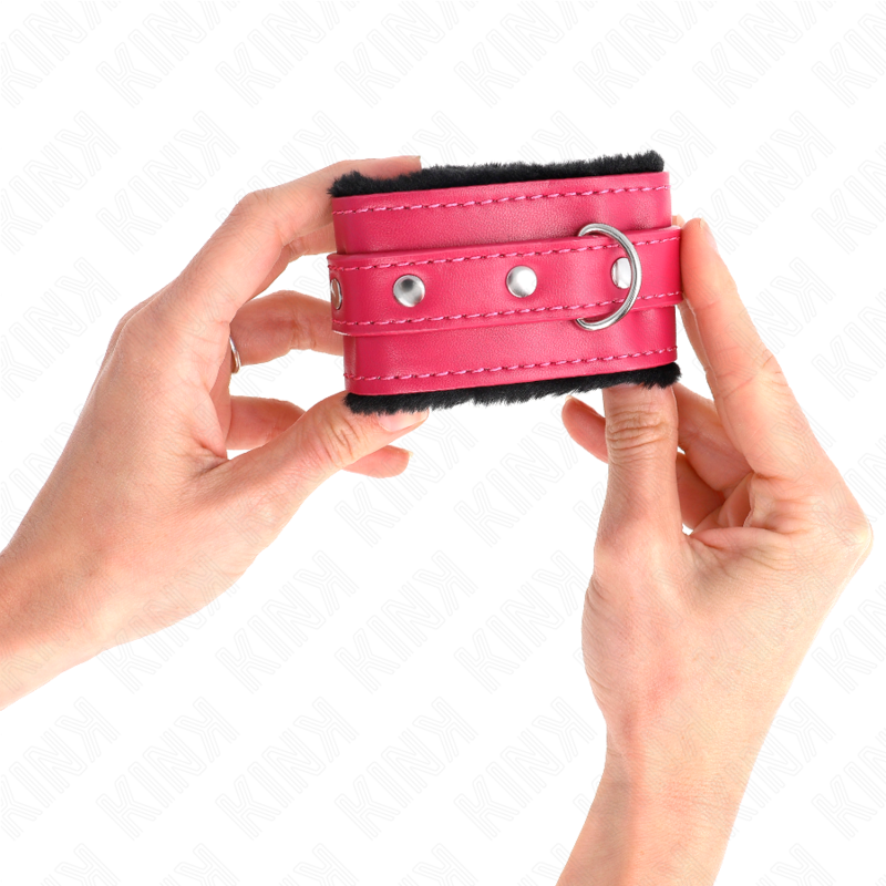 Kink Wrist Restraint-Gepolsterte Handgelenke mit Schwarz, Rosa · Bondage & Handschellen (Bild 4)