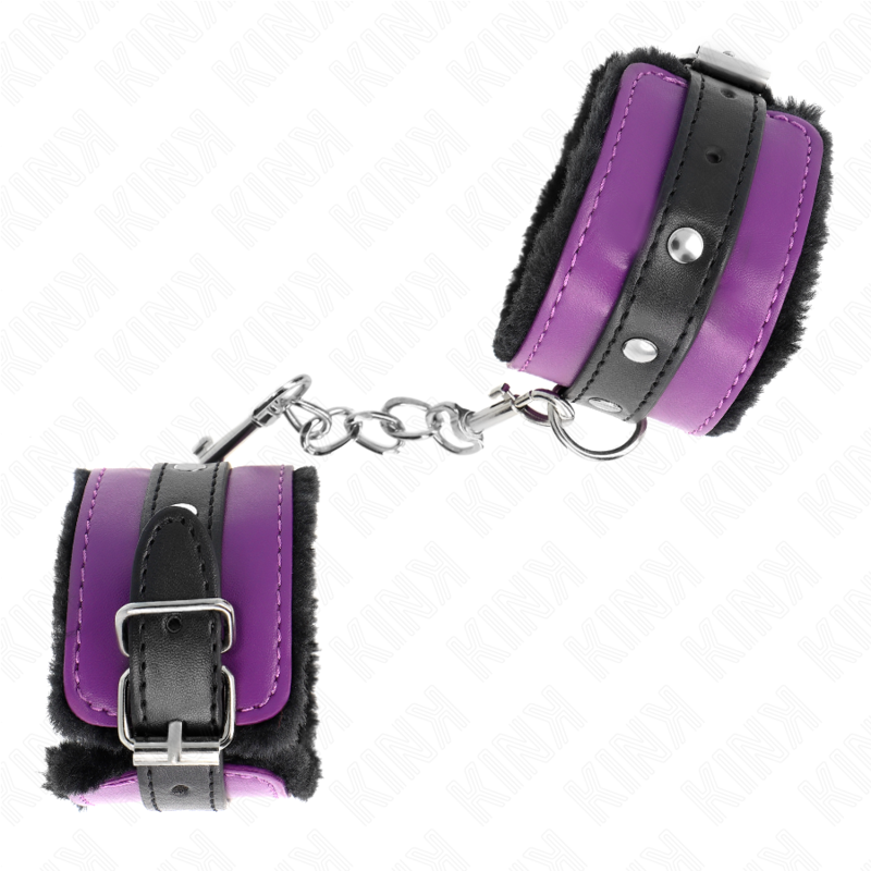 Kink Wrist Restraint-Premium Pullover mit schwarzem Pelz gepolstert · Bondage & Handschellen (Bild 3)