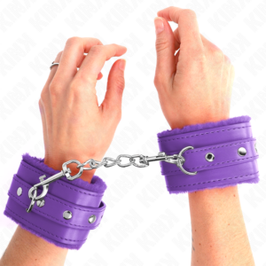 Kink Wrist Restraint-Handgelenkmanschetten gefüttert mit-Lila