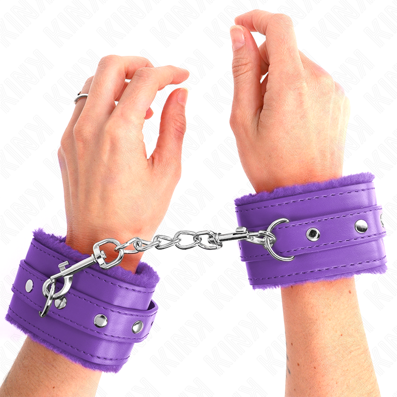 Kink Wrist Restraint-Gepolsterte Handgelenke mit Lila · Bondage & Handschellen