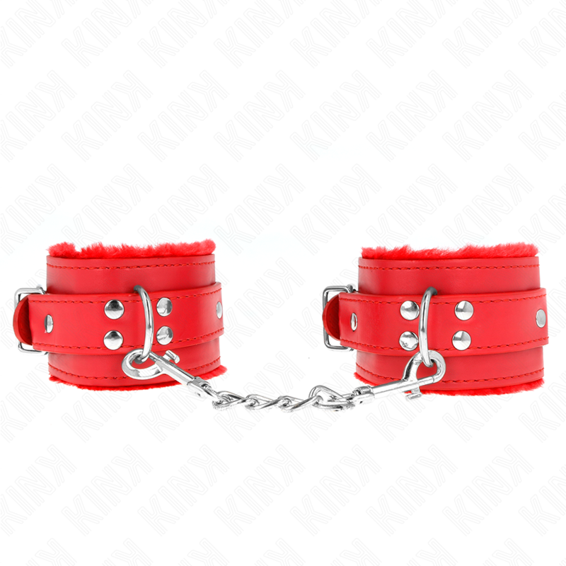 Kink Wrist Restraint-Gepolsterte Handgelenke mit Rot · Bondage & Handschellen (Bild 2)