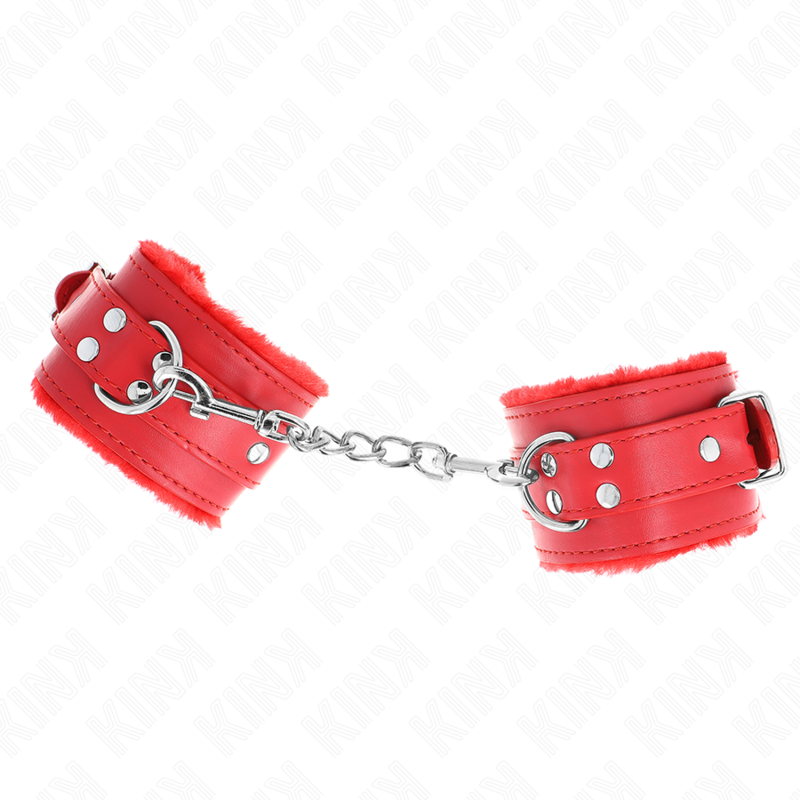 Kink Wrist Restraint-Gepolsterte Handgelenke mit Rot · Bondage & Handschellen (Bild 3)