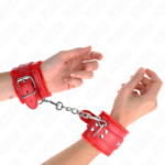 Kink Wrist Restraint-Gepolsterte Handgelenke mit Rot · Bondage & Handschellen