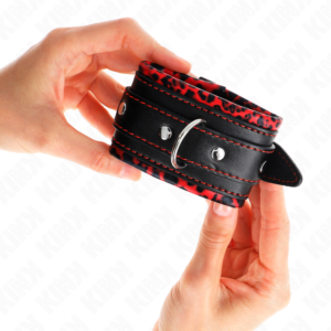 Kink Wrist Restraint-Handschellen für gepolsterte Manschetten mit Rot, Schwarz · Bondage & Handschellen (Bild 4)
