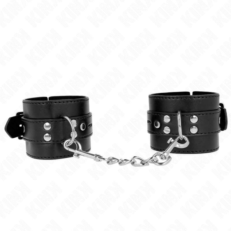 Kink Wrist Restraint-Handschellen zum schwarzen Handgelenk mit Schwarz-Armband · Bondage & Handschellen (Bild 2)