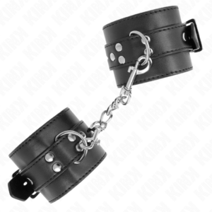 Kink Wrist Restraint-Handschellen zum schwarzen Handgelenk mit Schwarz-Armband · Bondage & Handschellen (Bild 3)