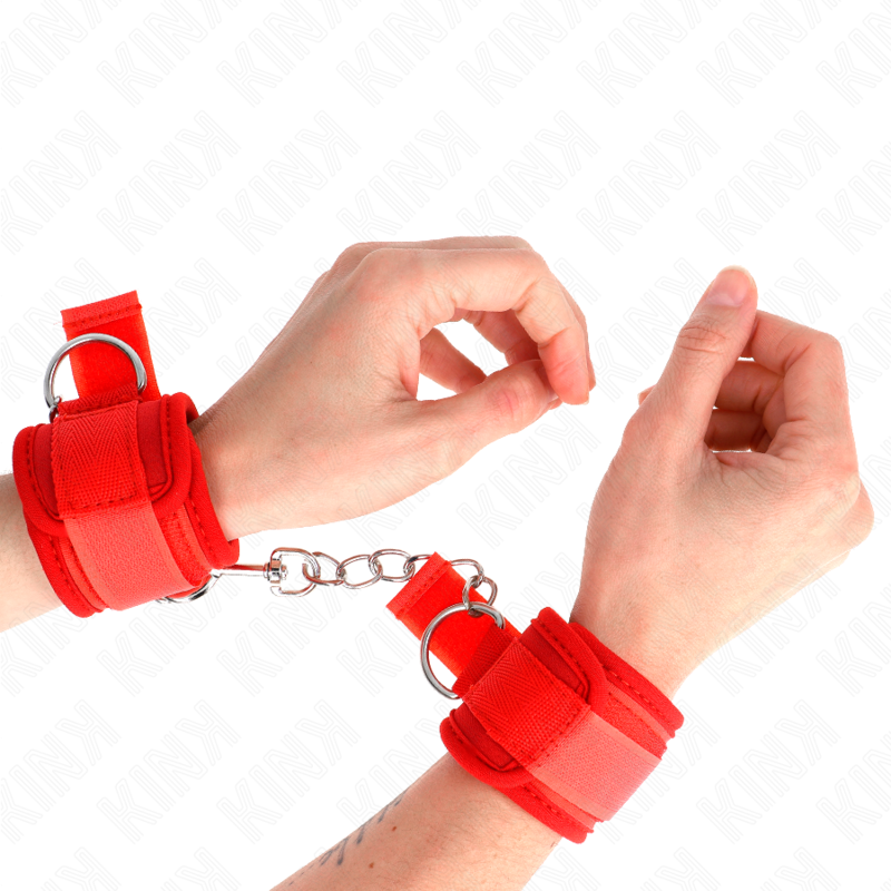 Kink Wrist Restraint-Handschellen aus Neopren für Manschetten Rot 42 X · Bondage & Handschellen
